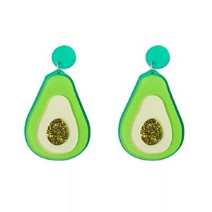 Avocado acrylic earrings